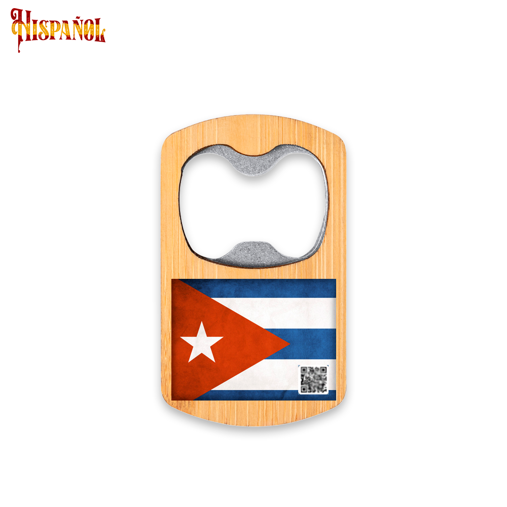 Abridor de Botellas Cuba - Bandera y Escudo Nacional