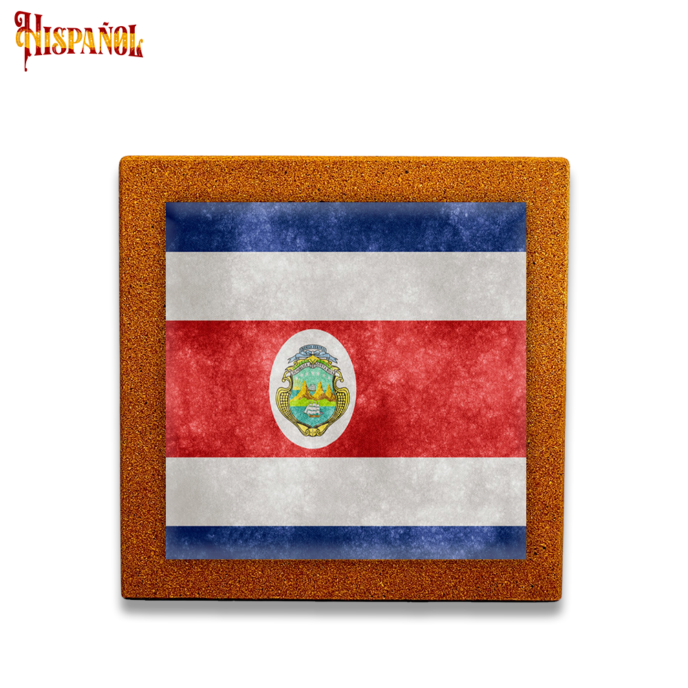 Baldosa Costa Rica - Bandera y Escudo Nacional