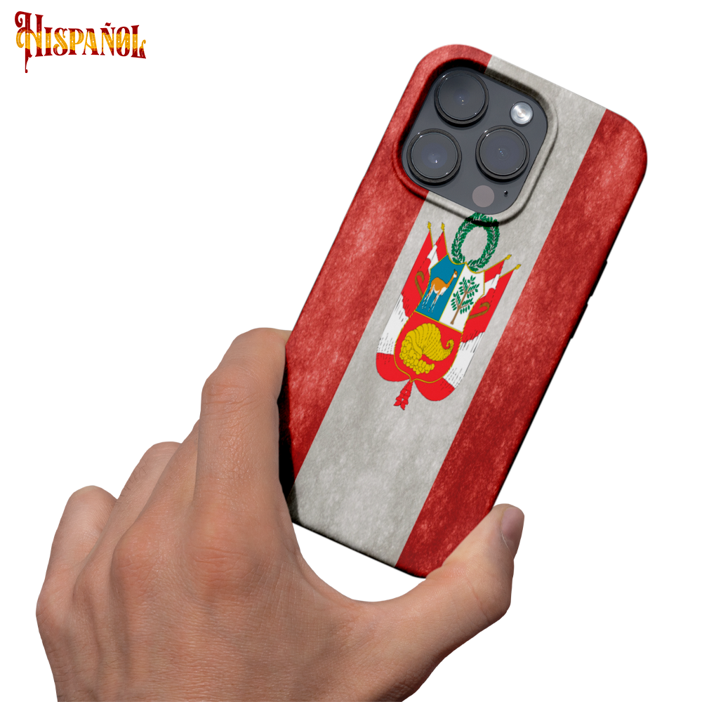 Funda Móvil Perú - Bandera y Escudo Nacional