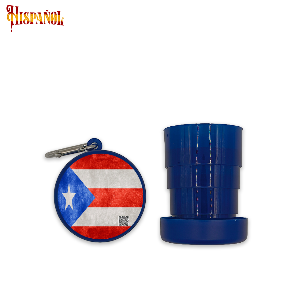Vaso Portátil Puerto Rico - Bandera y Escudo Nacional