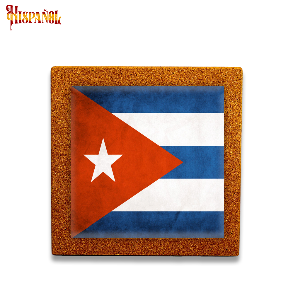 Baldosa Cuba - Bandera y Escudo Nacional