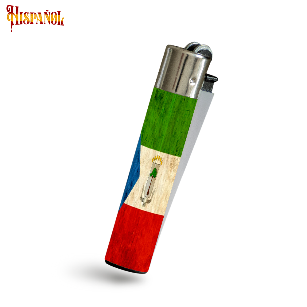 Mechero Guinea Ecuatorial - Bandera y Escudo Nacional