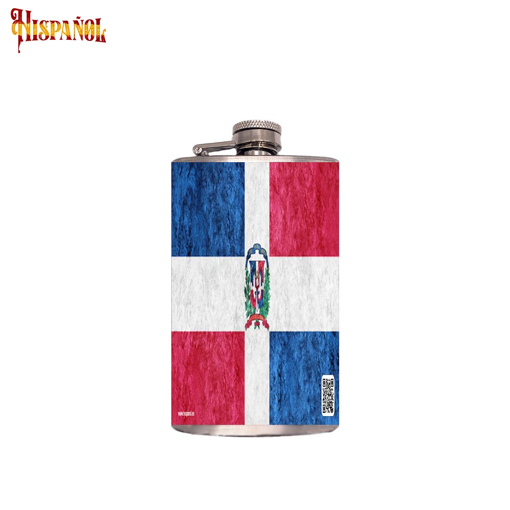 Petaca República Dominicana - Bandera y Escudo Nacional