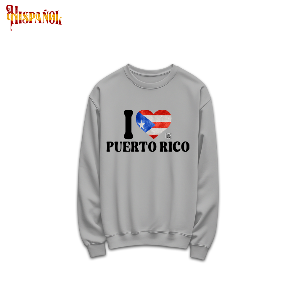 Sudadera sin Capucha Bandera Puerto Rico