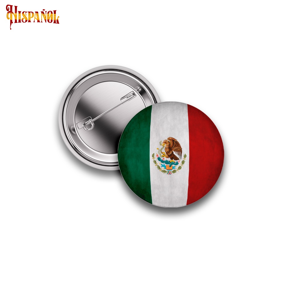 Pin México - Bandera y Escudo Nacional