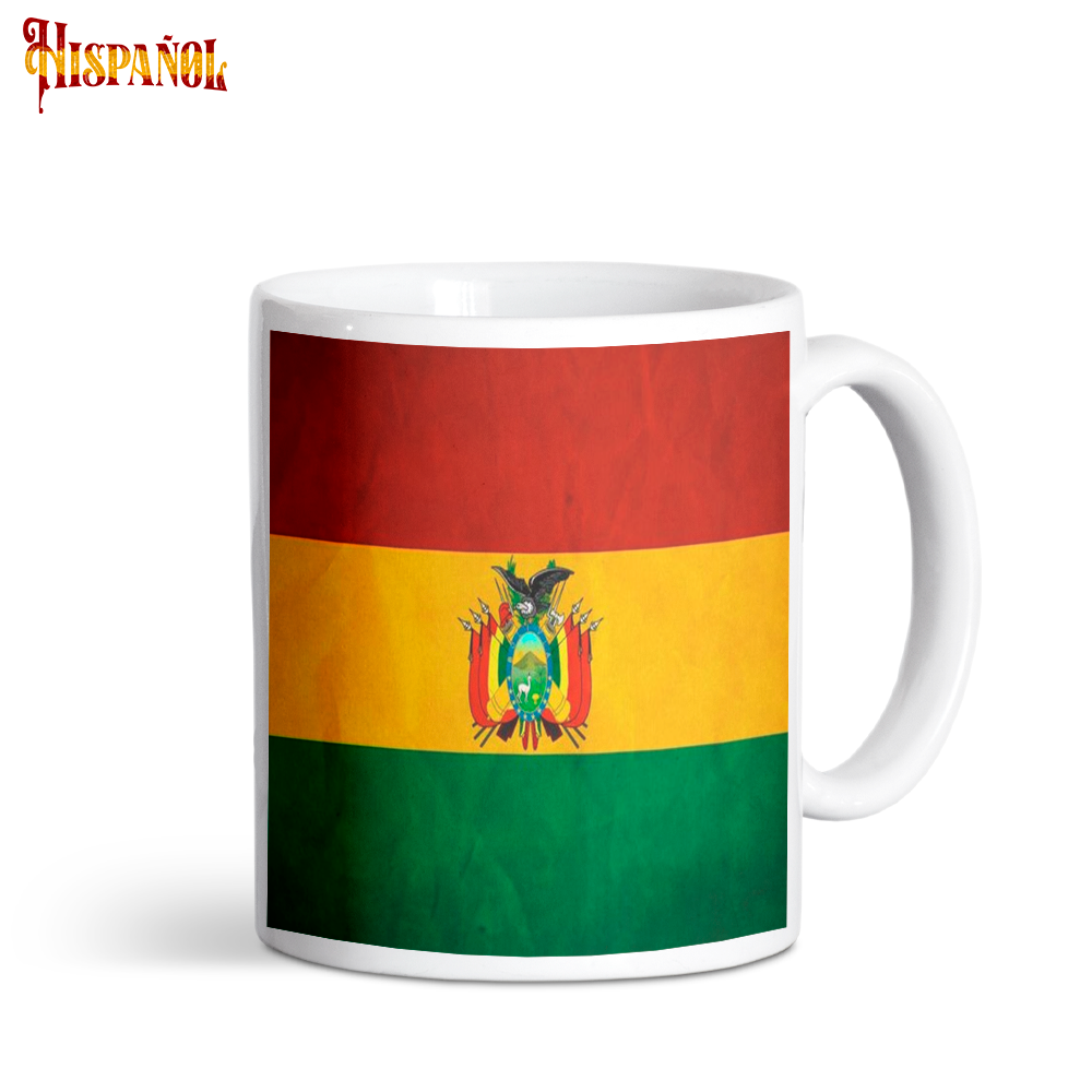 Taza Bolivia - Bandera y Escudo Nacional