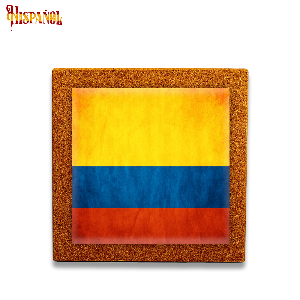 Baldosa Colombia - Bandera y Escudo Nacional