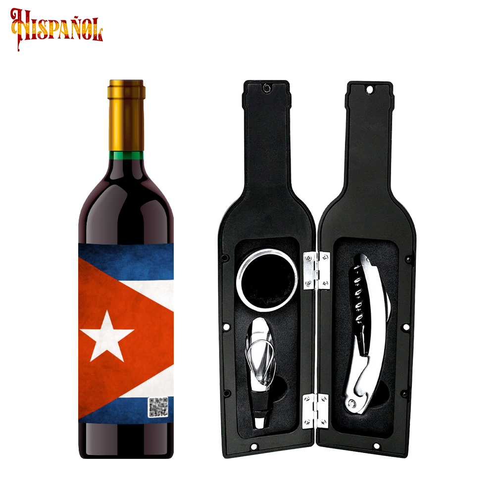 Kit Sacacorchos Cuba - Bandera y Escudo Nacional