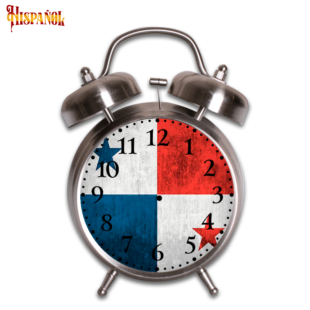 Reloj Despertador Panamá - Bandera y Escudo Nacional