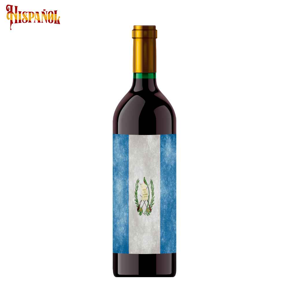 Vino Tinto Guatemala - Bandera y Escudo Nacional