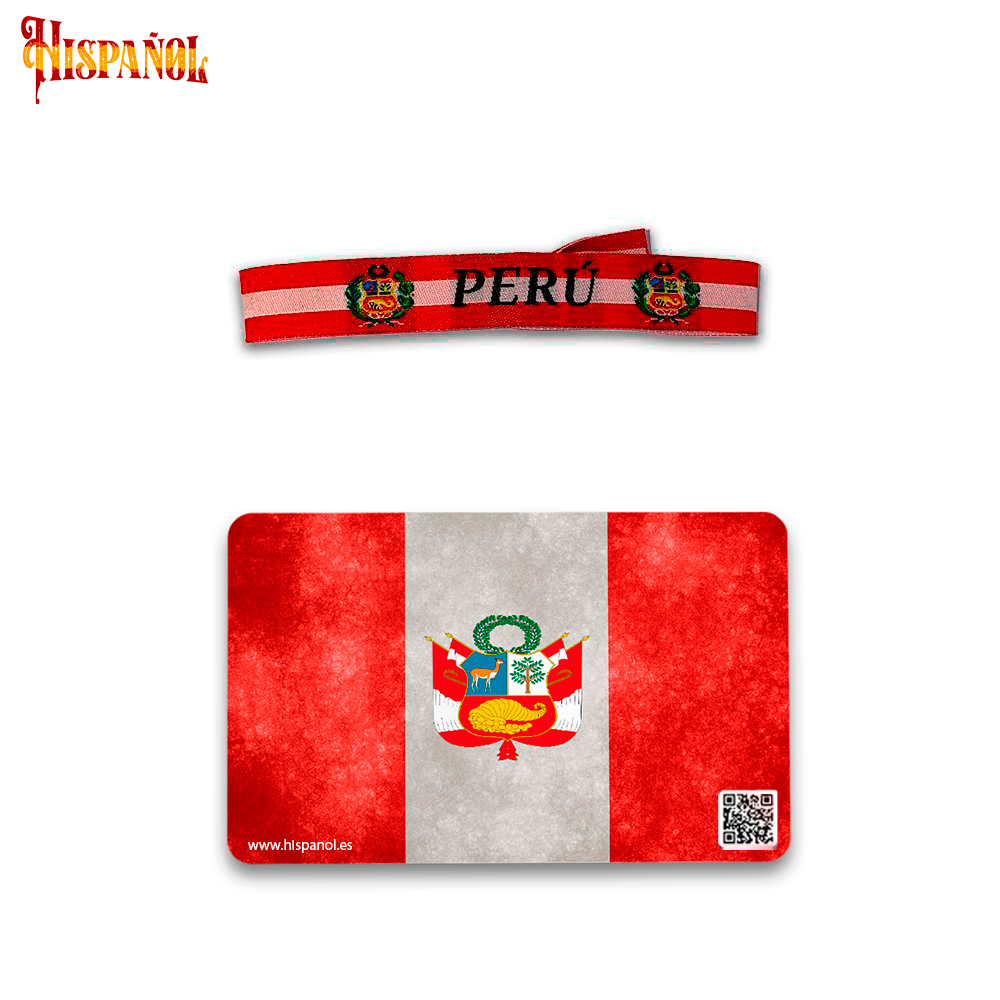 Pack Latino Peru - Pulsera + Pegatina
