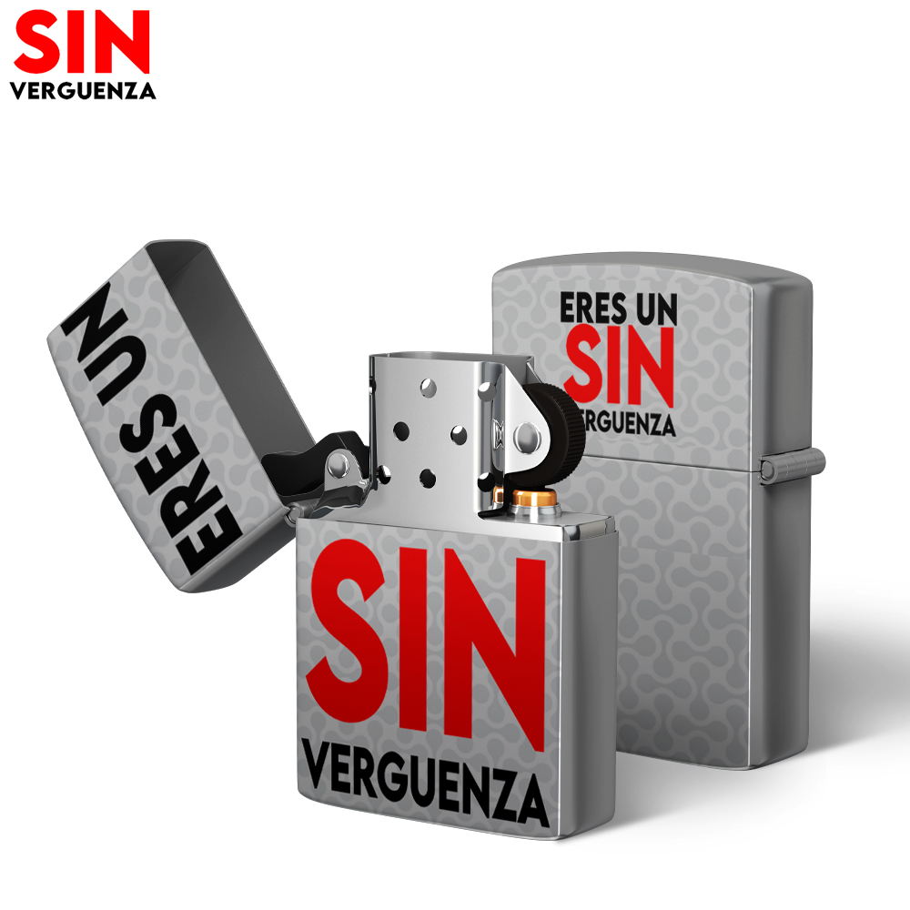 Zippo de "Eres un Sin vergüenza"