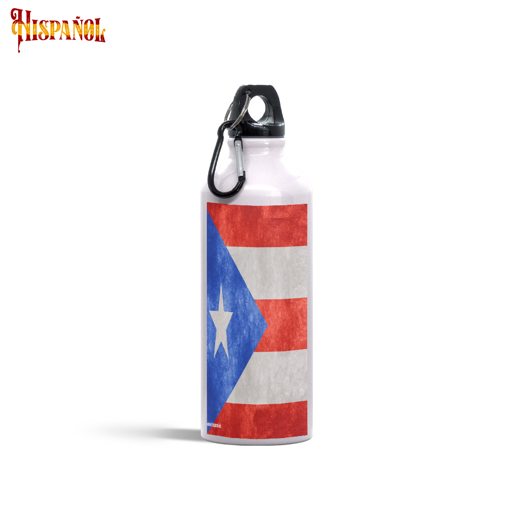 Cantimplora Puerto Rico- Bandera y Escudo Nacional