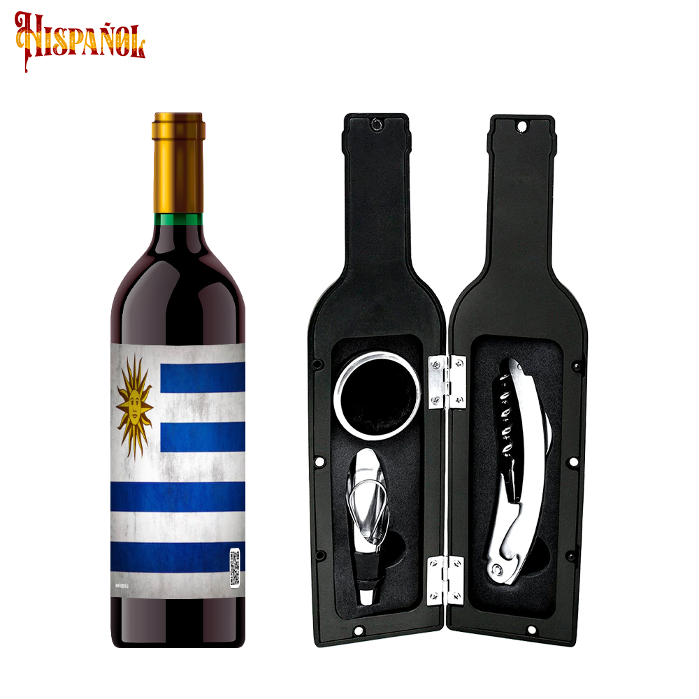 Kit Sacacorchos Uruguay - Bandera y Escudo Nacional