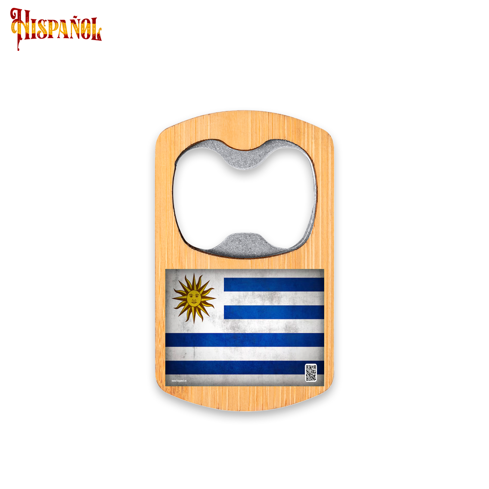 Abridor de Botellas Uruguay - Bandera y Escudo Nacional