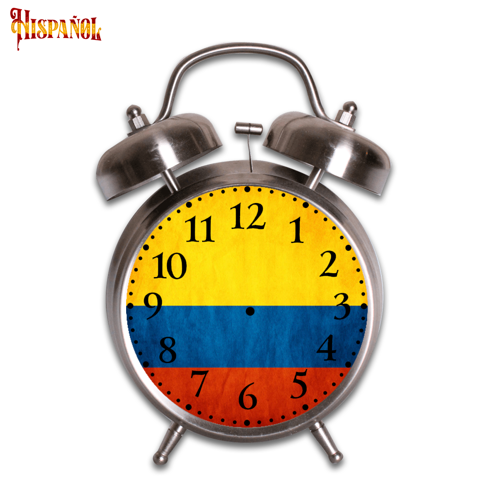 Reloj Despertador Colombia - Bandera y Escudo Nacional