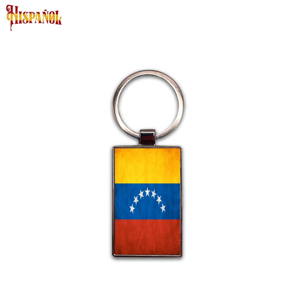 Llavero Rectangular Venezuela - Bandera y Escudo Nacional
