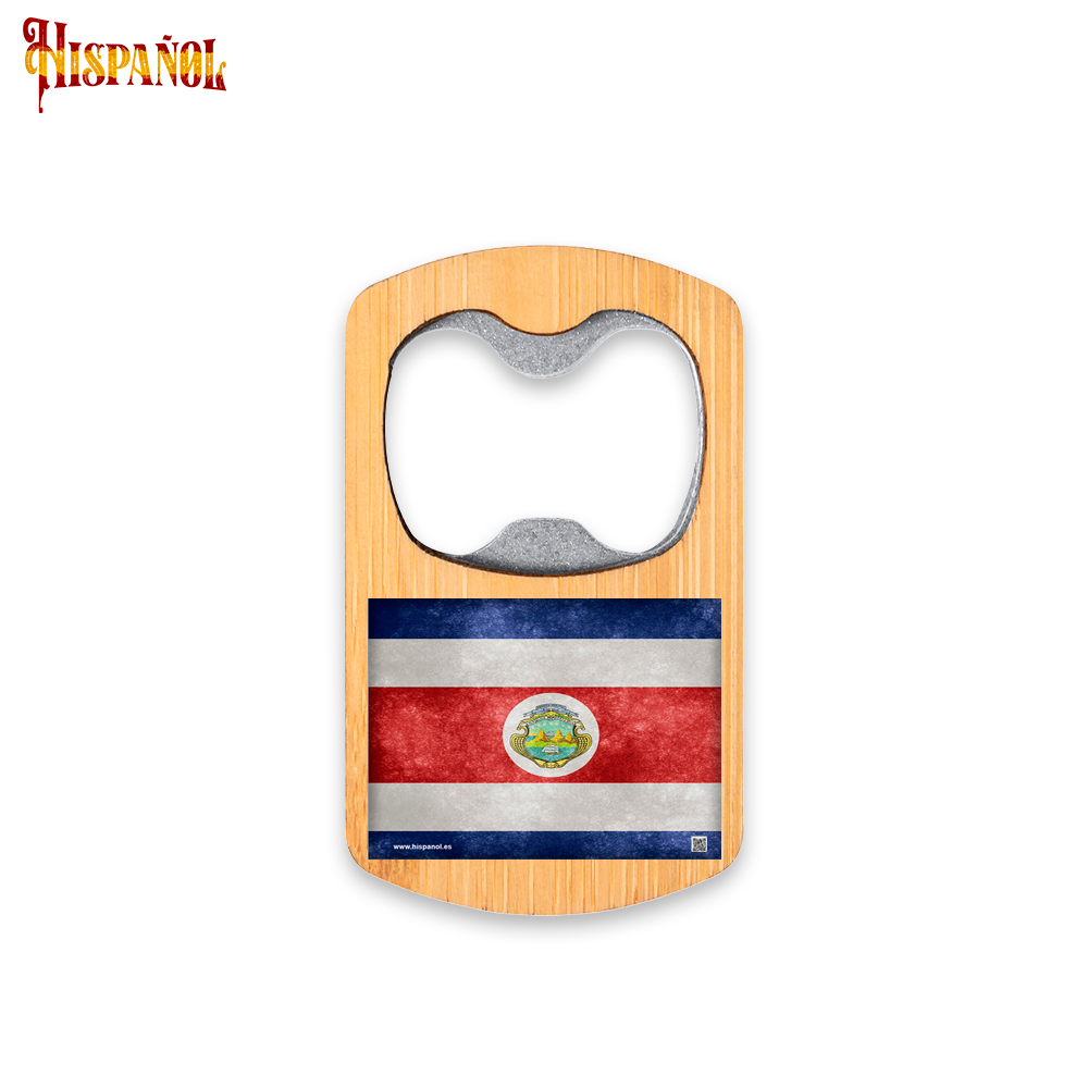 Abridor de Botellas Costa Rica - Bandera y Escudo Nacional