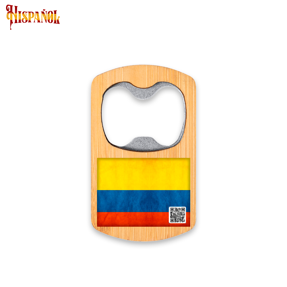Abridor de Botellas Colombia - Bandera y Escudo Nacional