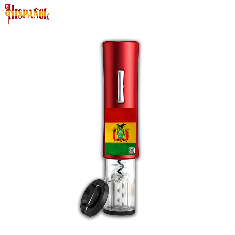 Sacacorchos Eléctrico Bolivia - Bandera y Escudo Nacional