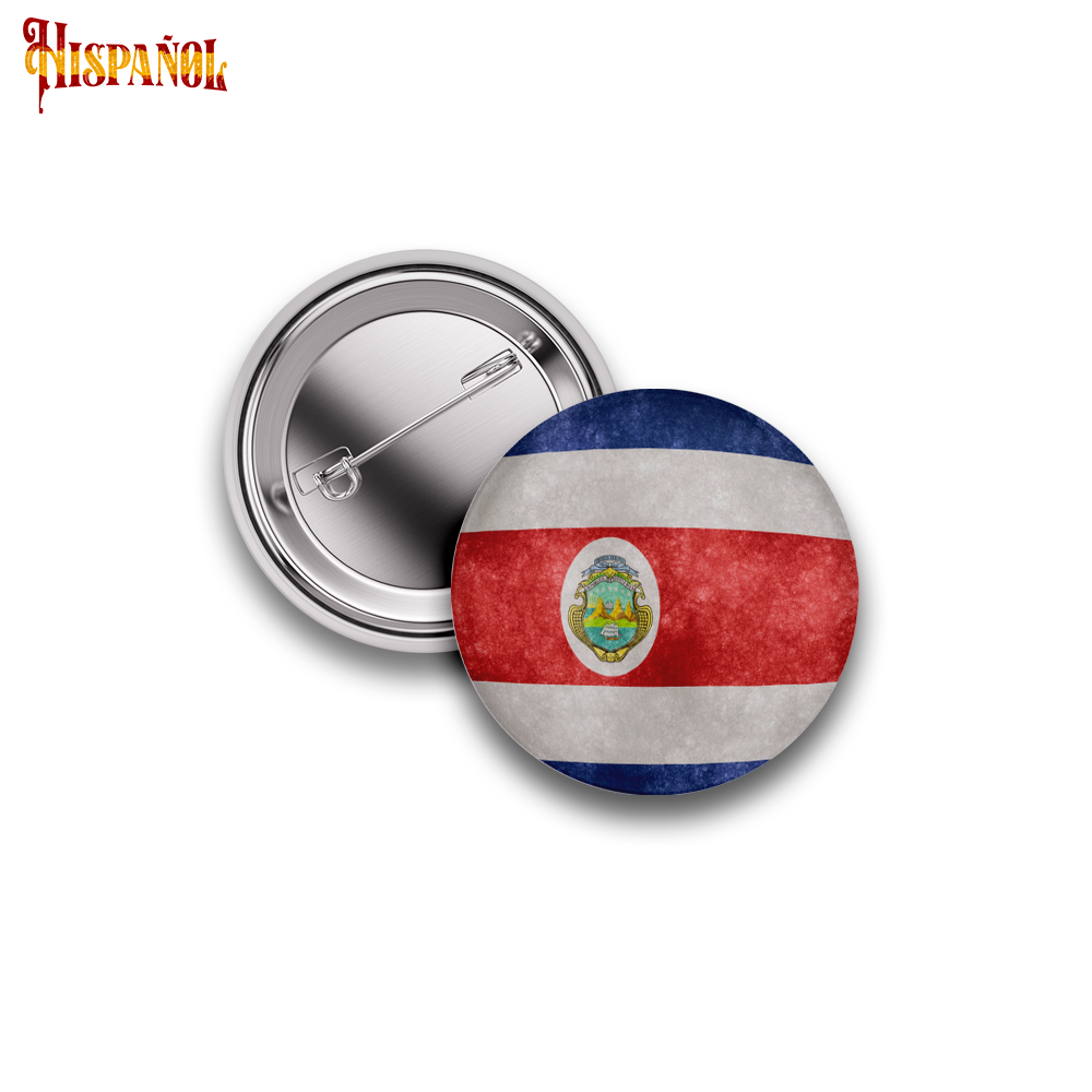 Pin Costa Rica - Bandera y Escudo Nacional