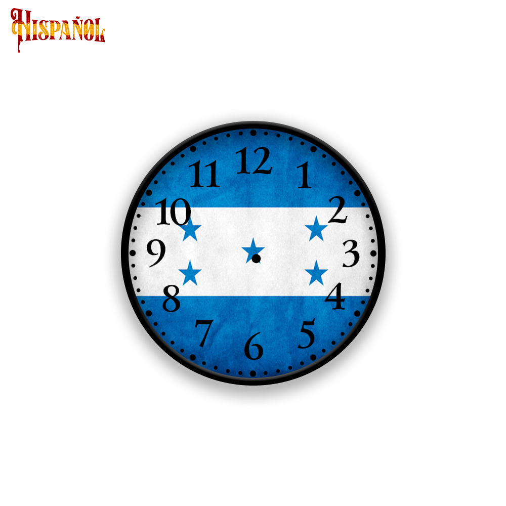 Reloj de Pared Honduras - Bandera y Escudo Nacional