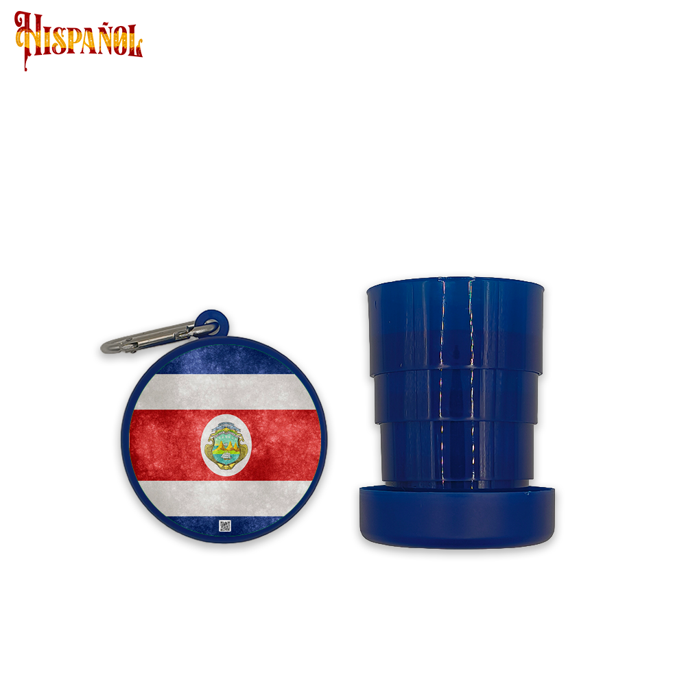 Vaso Portátil Costa Rica - Bandera y Escudo Nacional