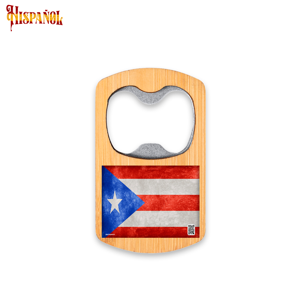 Abridor de Botellas Puerto Rico - Bandera y Escudo Nacional