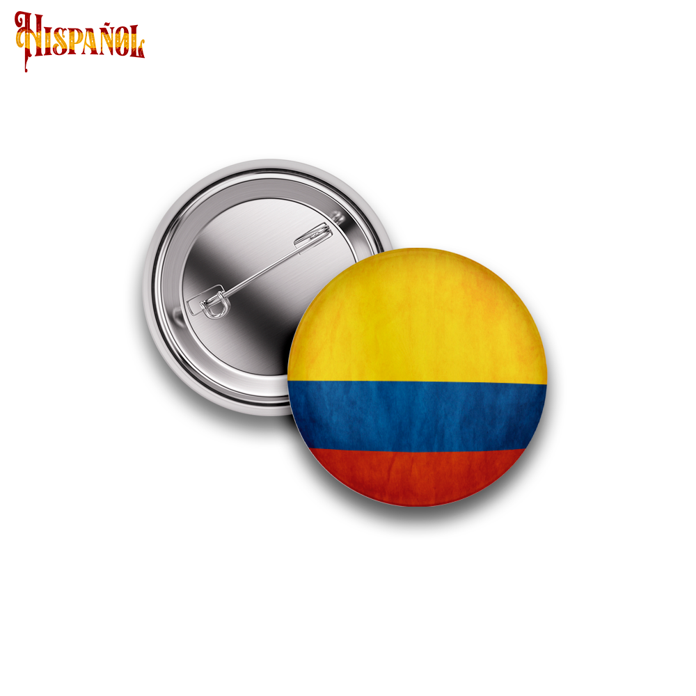 Pin Colombia - Bandera y Escudo Nacional