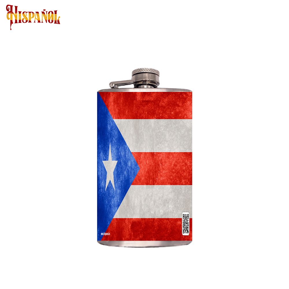 Petaca Puerto Rico - Bandera y Escudo Nacional
