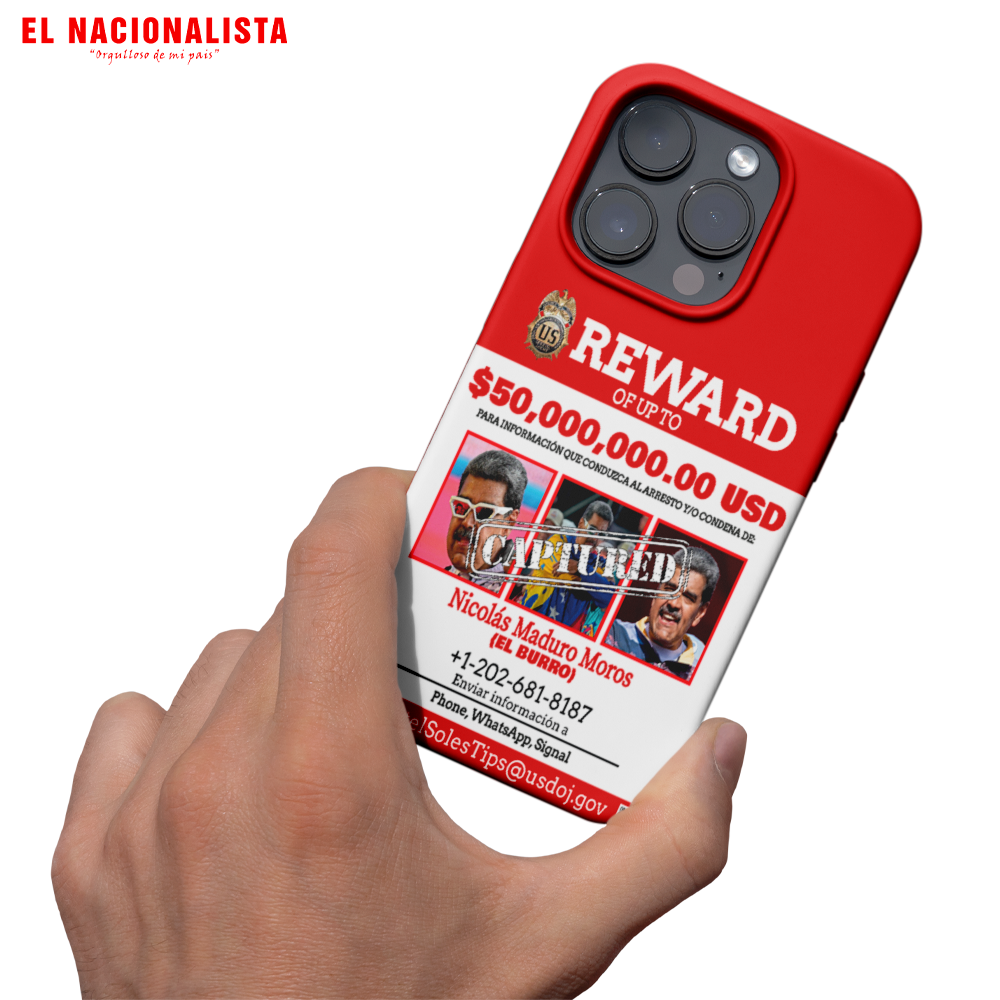 Carcasa Maduro Reward - Se Busca $50 Millones