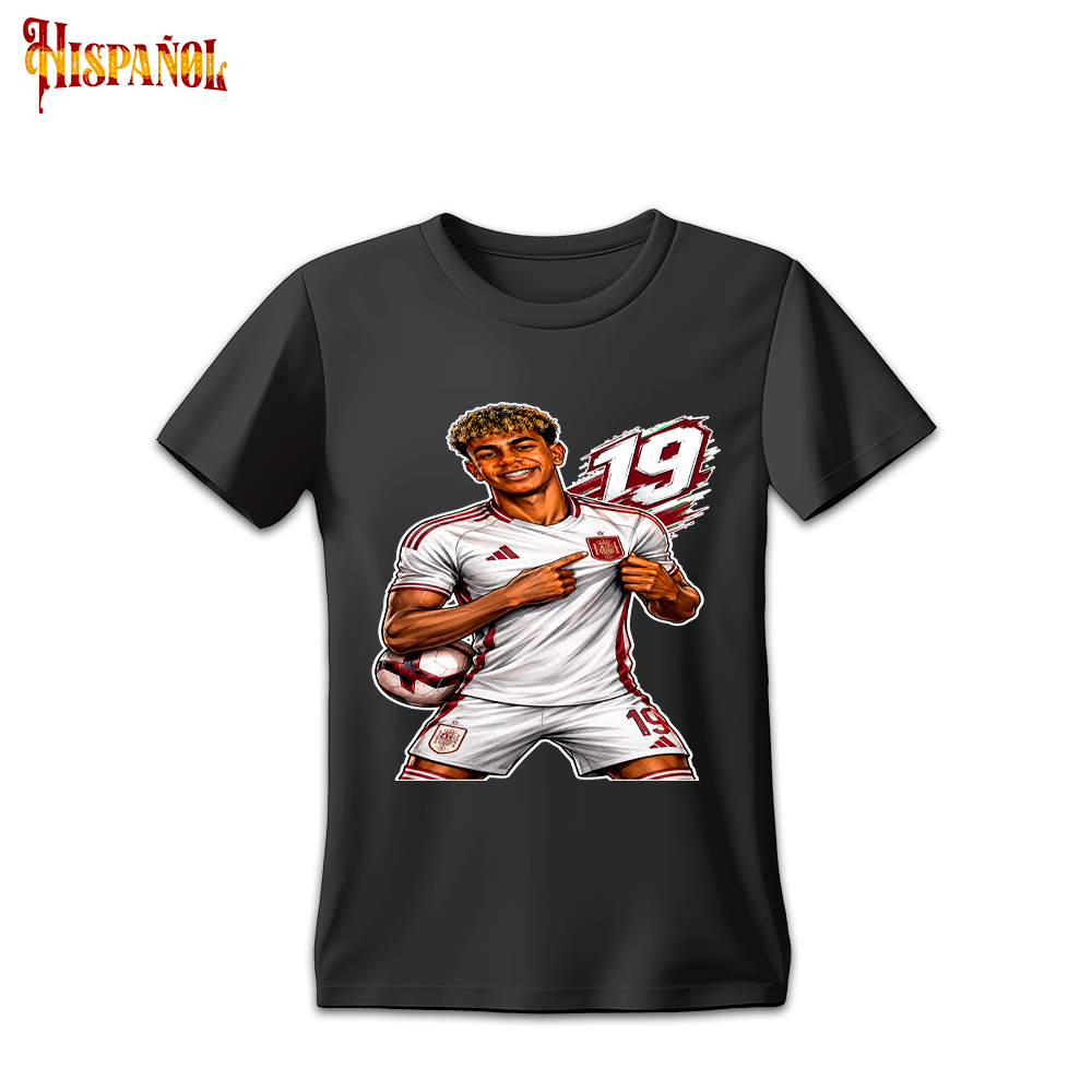 Camiseta Joven Estrella del Fútbol Español Nº19