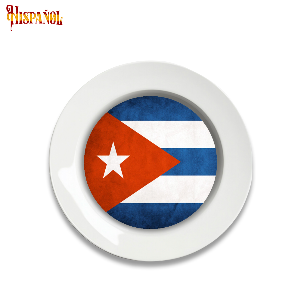 Plato Cuba - Bandera y Escudo Nacional