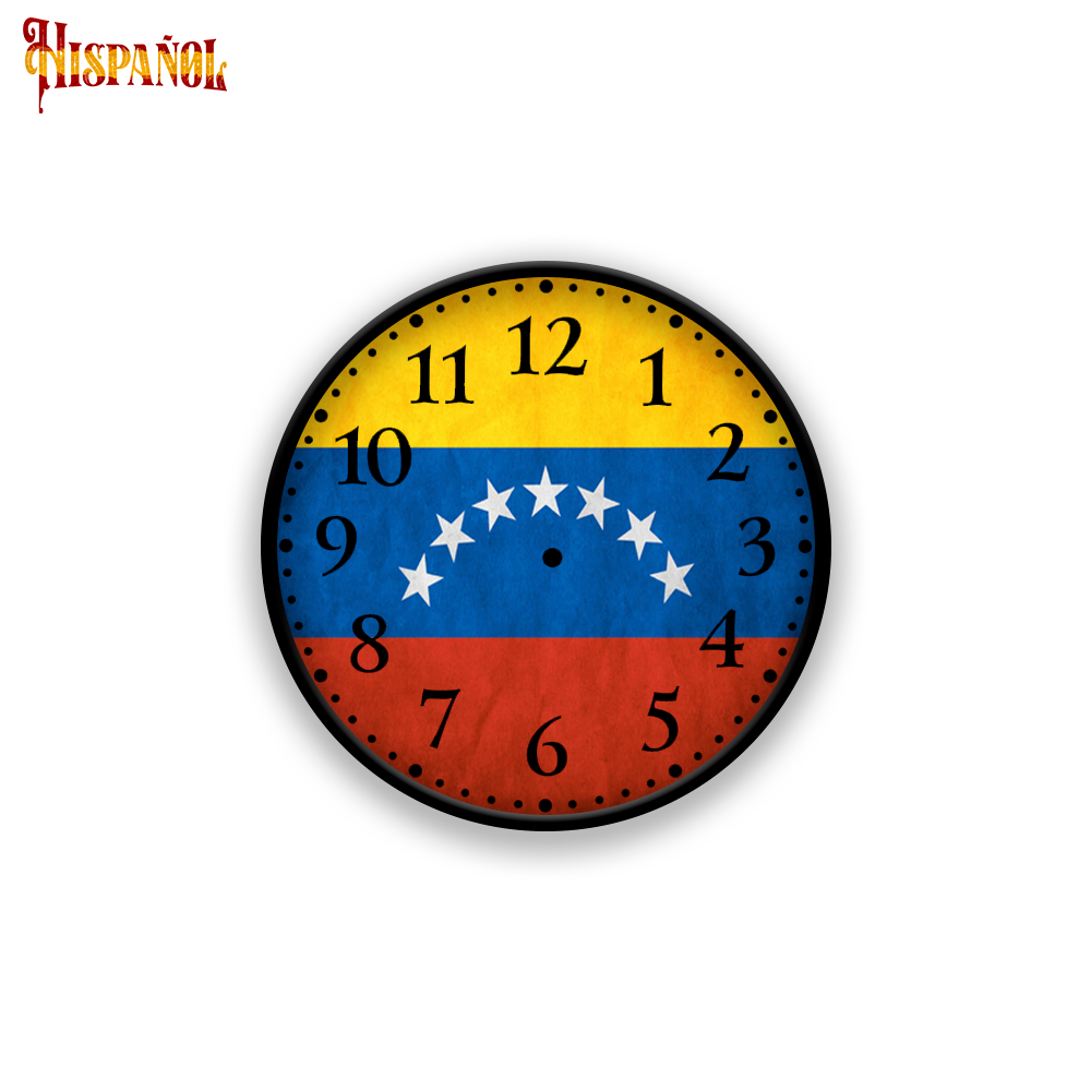 Reloj de Pared Venezuela - Bandera y Escudo Nacional
