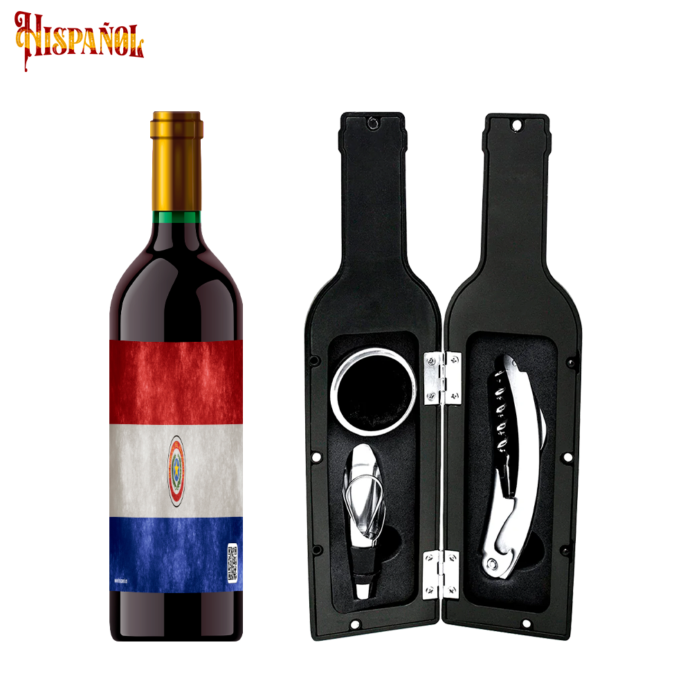 Kit Sacacorchos Paraguay - Bandera y Escudo Nacional