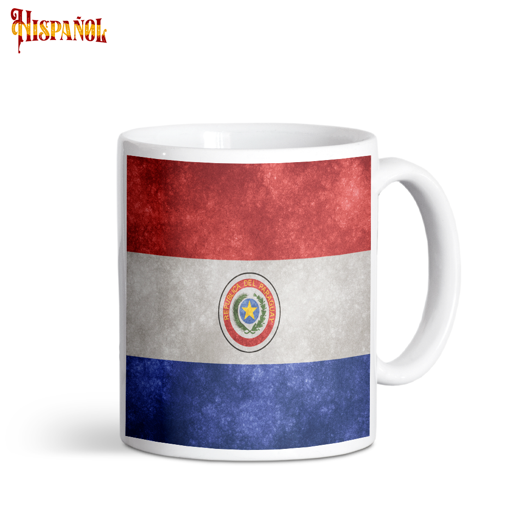 Taza Paraguay - Bandera y Escudo Nacional
