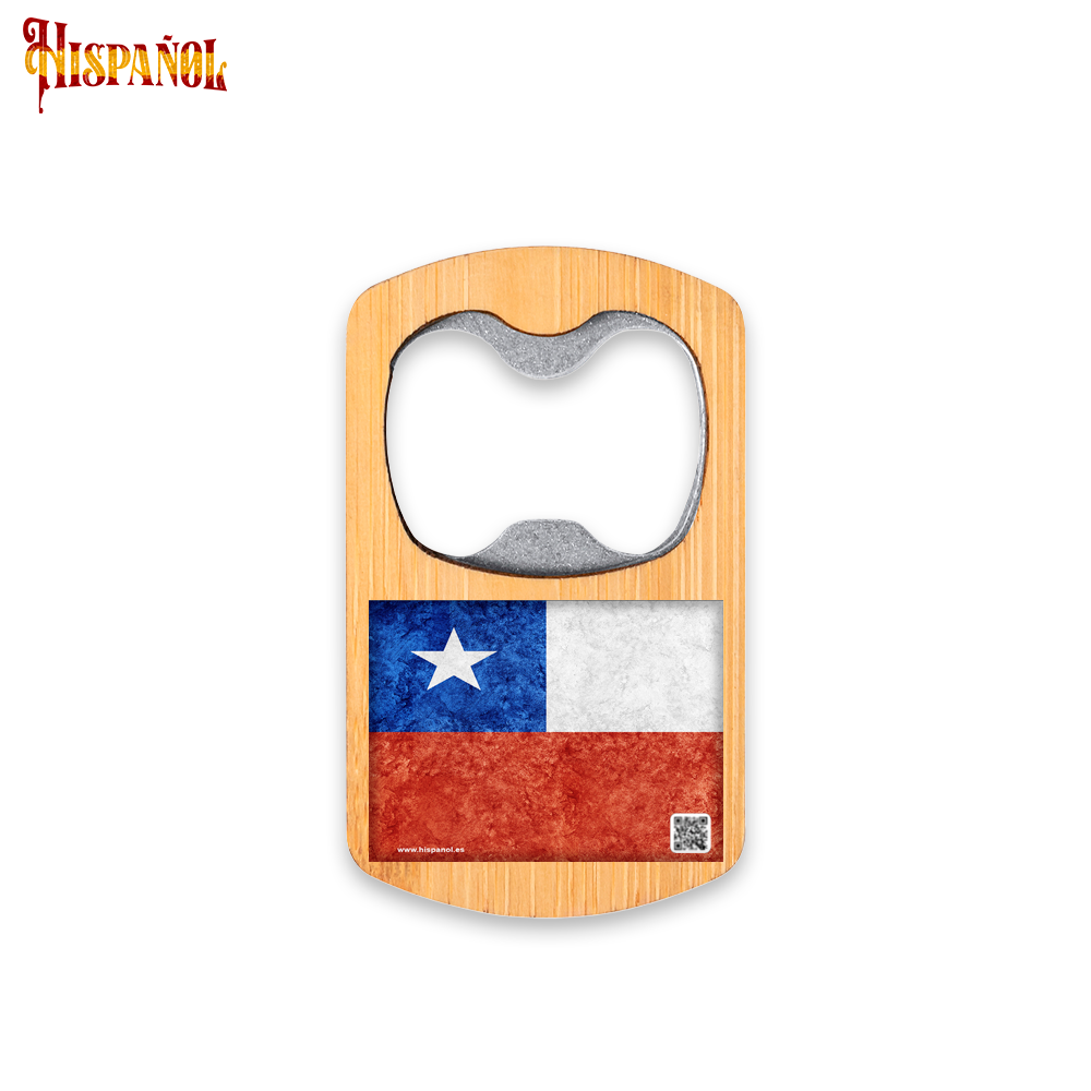 Abridor de Botellas Chile - Bandera y Escudo Nacional