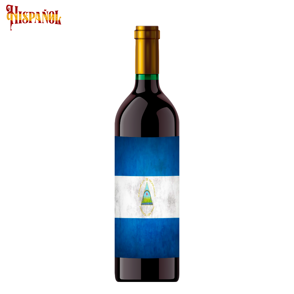 Vino Tinto Nicaragua - Bandera y Escudo Nacional
