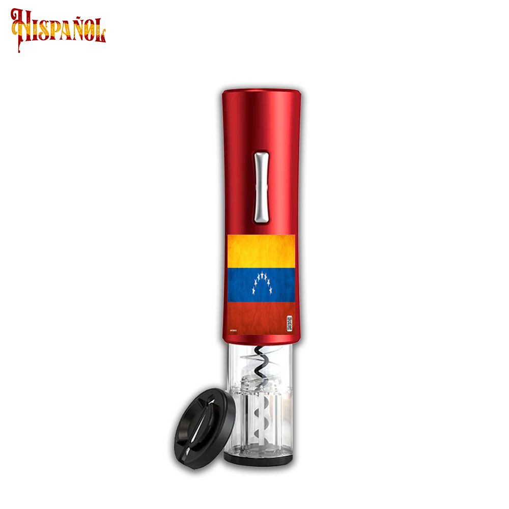 Sacacorchos Eléctrico Venezuela - Bandera y Escudo Nacional