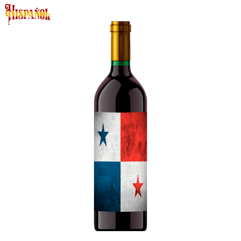 Vino Tinto Panamá - Bandera y Escudo Nacional