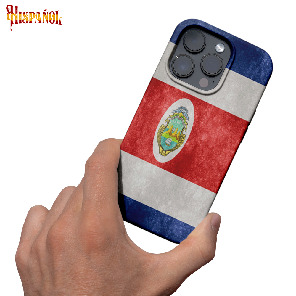 Funda Móvil Costa Rica - Bandera y Escudo Nacional