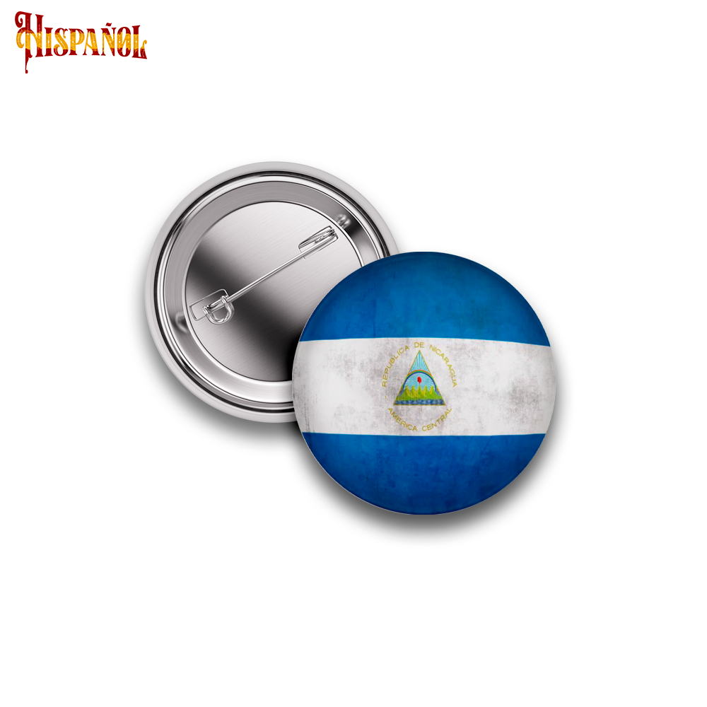 Pin Nicaragua - Bandera y Escudo Nacional