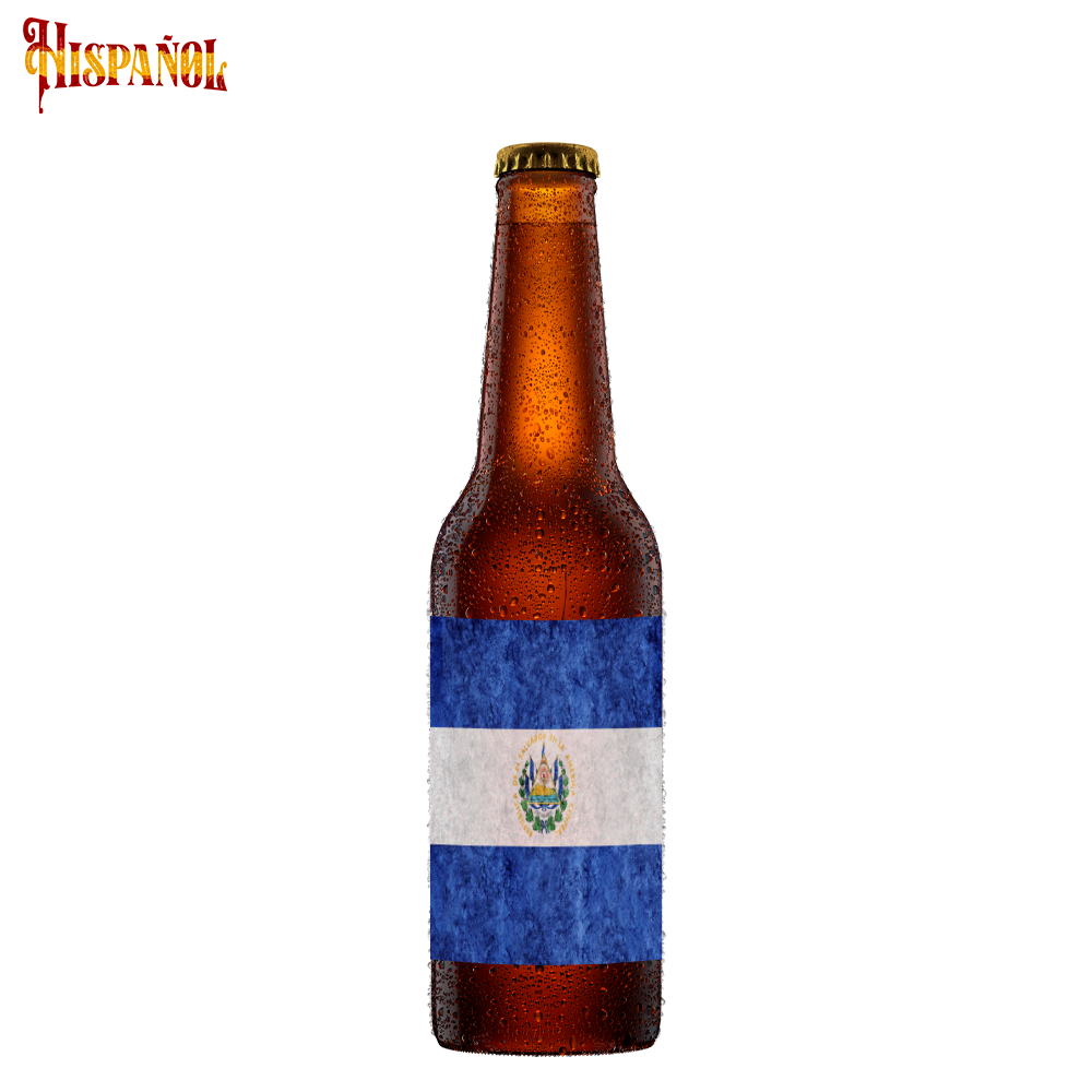 Cerveza El Salvador - Bandera y Escudo Nacional