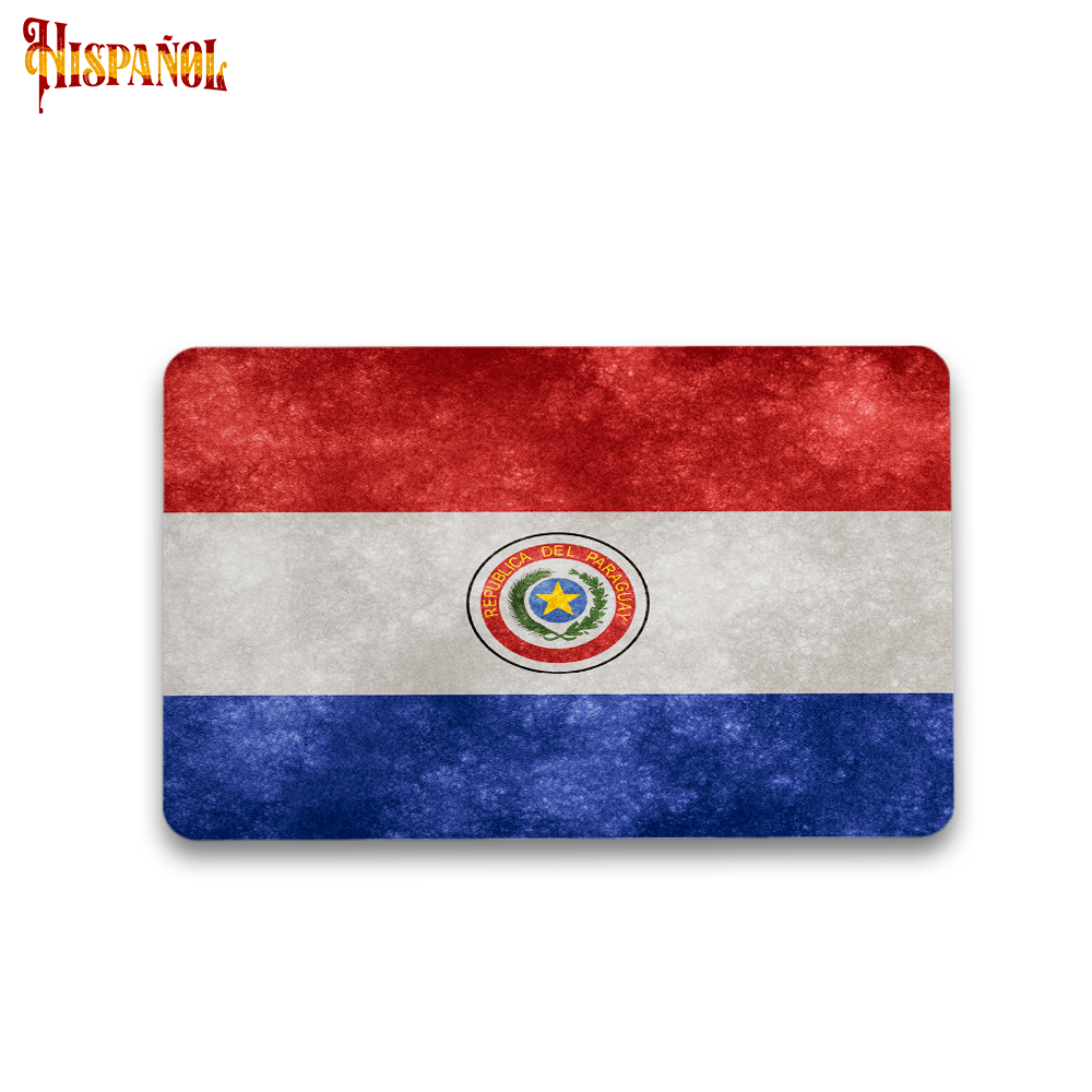 Pegatina Paraguay - Bandera y Escudo Nacional