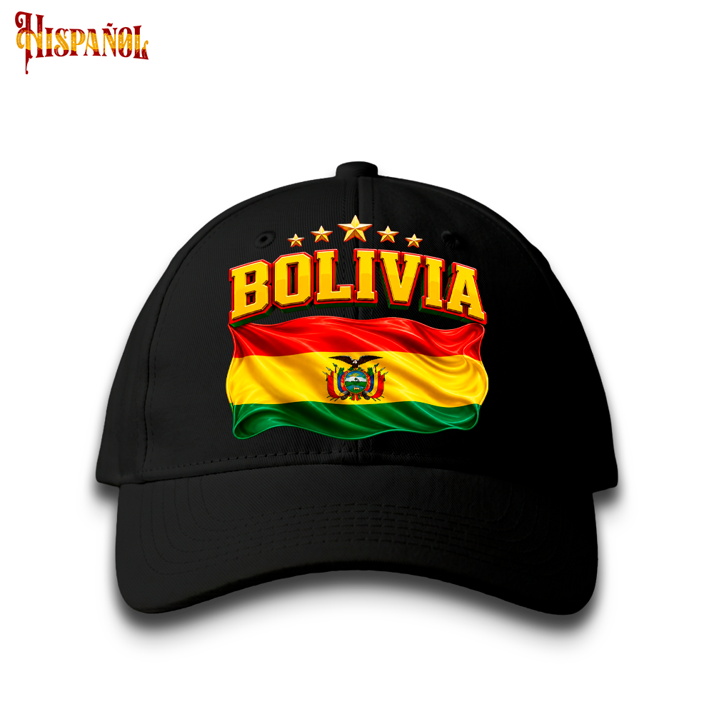 Gorra Bolivia - Bandera y Estrellas