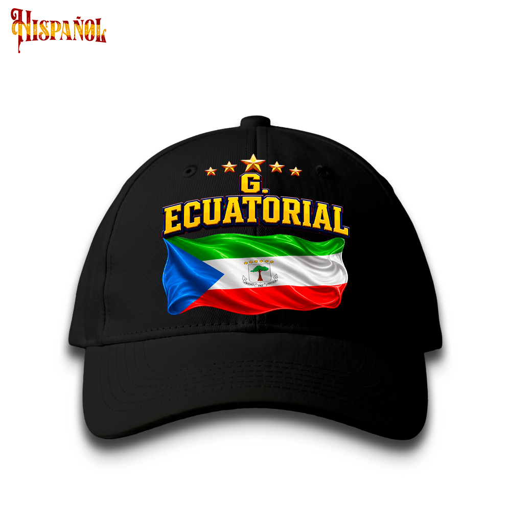 Gorra Guinea Ecuatorial - Bandera y Estrellas