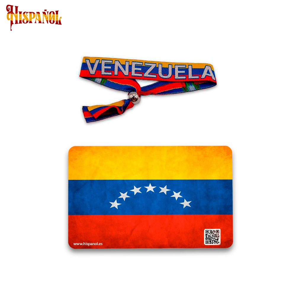 Pack Latino Venezuela - Pulsera + Pegatina